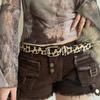 PU Leather Leather Fur Belt Faux Fur Y2K Waistband Vintage Plush Belt  Dress Decoration
