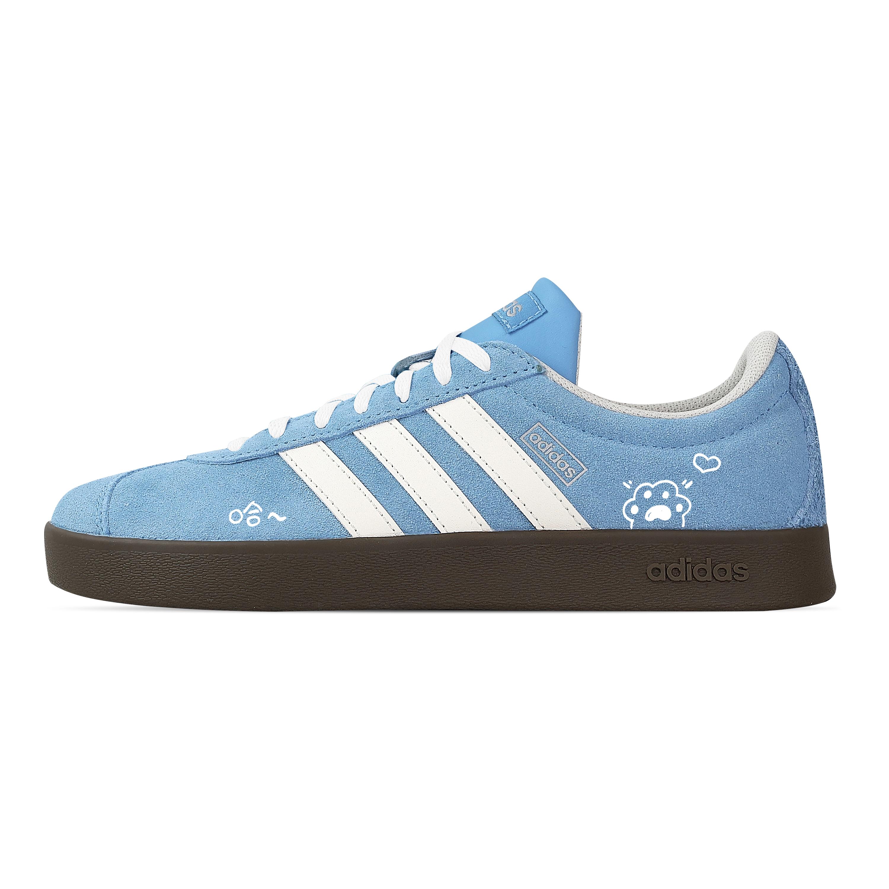 

Adidas VL COURT 2.0 Cheese Meowth Low top German Army Trainers Unisex Blue White JI0496(Team529-) 40