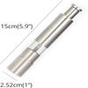 Novelty Thumb Push Pepper Mill Portable Salt Mill Manual Pepper Mill Salt Shaker Stainless Steel Spice Grinder Barbecue Kitchen