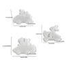 3pcs Easter Bunny Riding Gypsum Ornaments DIY Driving Bunny Aromatherapy Spring Silicone Mold Plaster Epoxy Wax Clay Craft