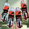 1PC Red Dragon Totem Print 750ml Color Plastic Sports Water Bottle Leakproof Flip Straw Lid Suitable for Sports Office Home Use