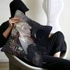 Korean Manhua Roses And Champagne Pillowcase Toon Gift Cushion Cover Bedroom Home Sofa Chair Seat Decor Pillow Case
