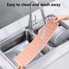 Anti-slip Silicone Faucet Mat Waterproof Sink Drain Pad Wrap-around Design Kitchen Countertop Protector Drying Soap Toothbrush Holder Splash Guard
