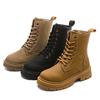 Tide Martin boots women's autumn new British platform student short boots versatile locomotive rhubarb boots leather boots