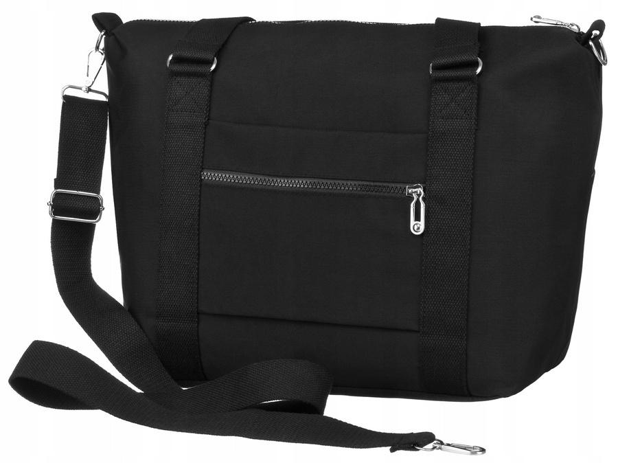 Duży shopper damski z tkaniny nylonowej - Peterson