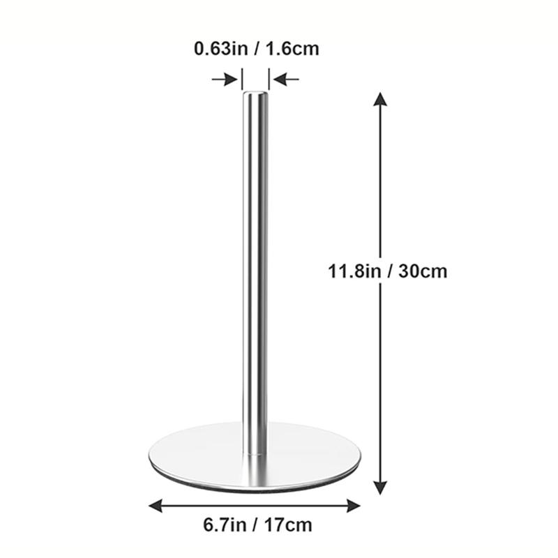 Отдельно стоящий серебряный держатель для бумажных полотенец органайзер для бумаги из нержавеющей стали премиум-класса классический модный диспенсер для кухонных рулонов S 1880₽