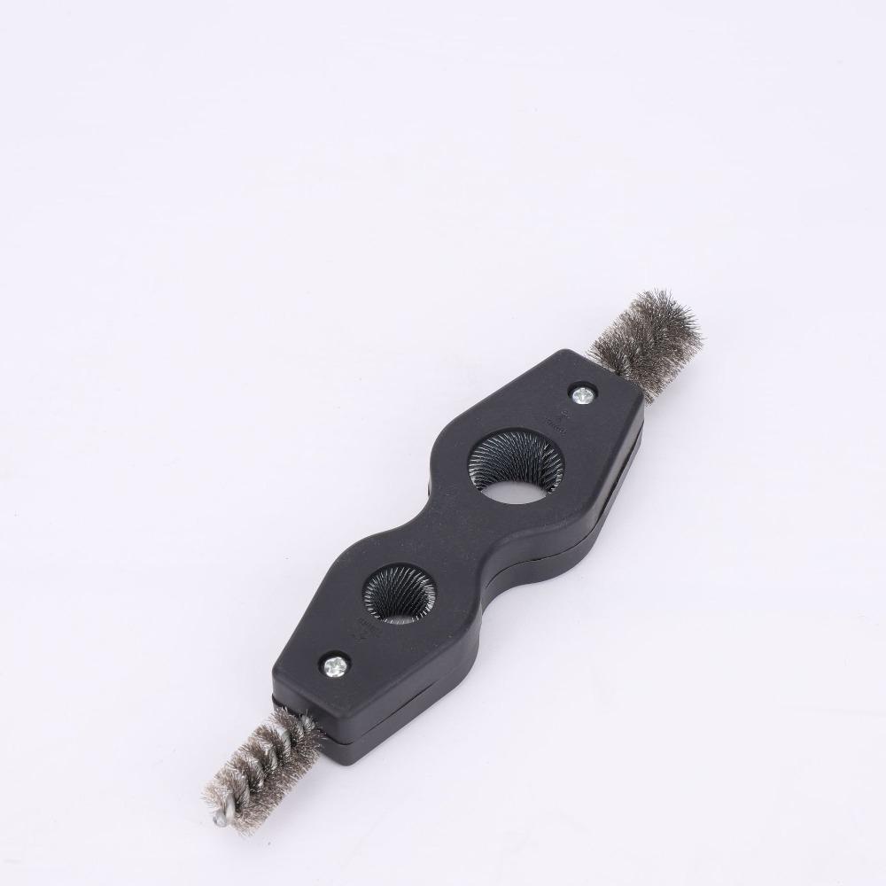 Double-headed 4 In 1 Copper Pipe Brush Reamer Copper Tube Polishing Tool Wire Brush  PVC Pipe