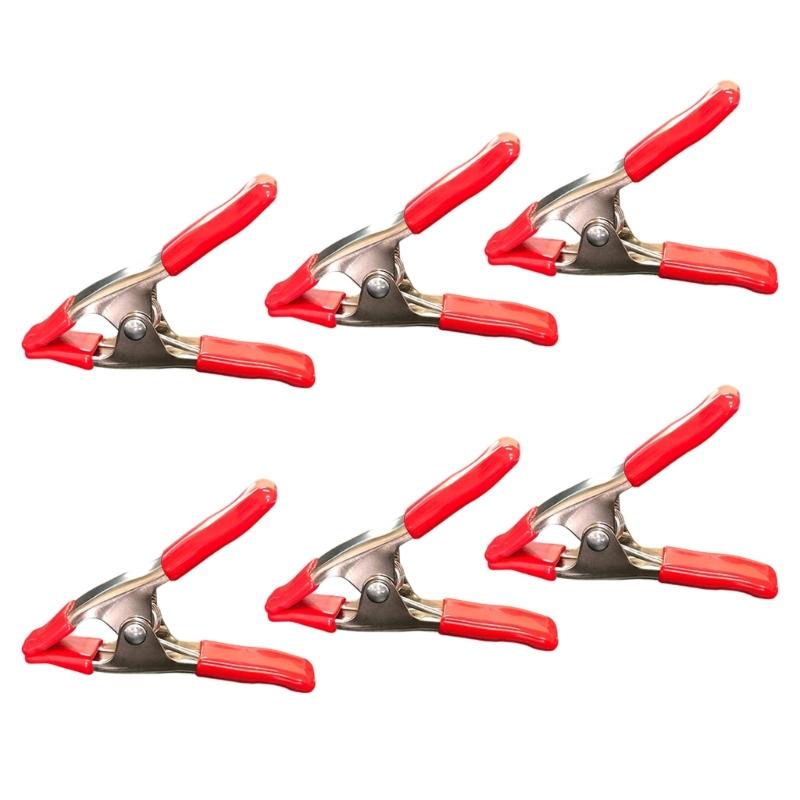 

High Strength Metal Iron A Clamps Spring Loaded Mechanism Upgrades for Secure Holding in Wood Crafts Greenhouse Projects