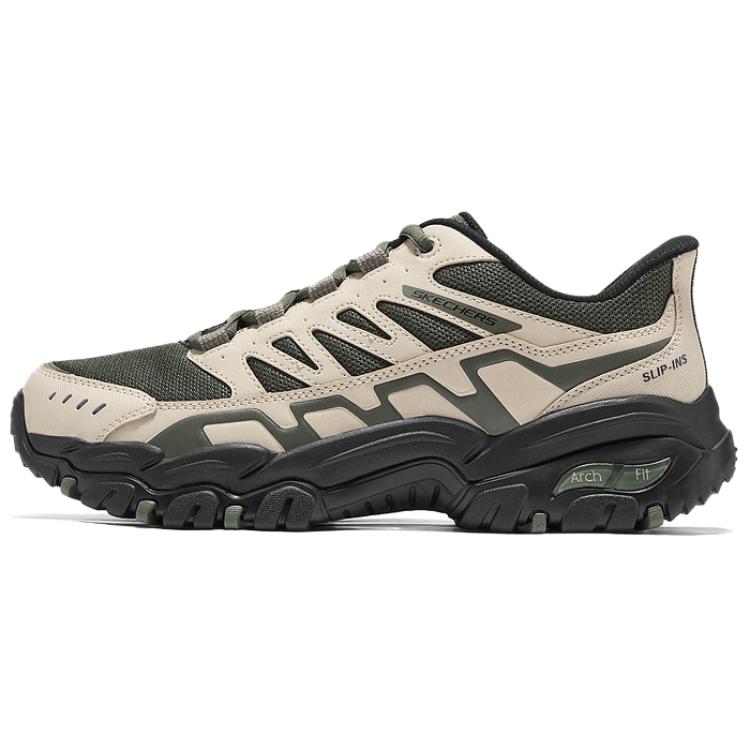 Skechers Lanyin Series Comfortable Fashionable Hiking Shoes Durable Low-Top Men sneaker Gray Brown 237763-TPOL 42