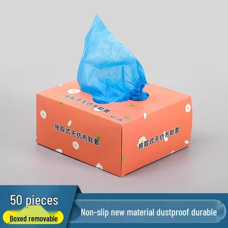 Washable and Disposable Non-Woven Shoe Covers for Children and Adults - Universal Fit for Indoor Use