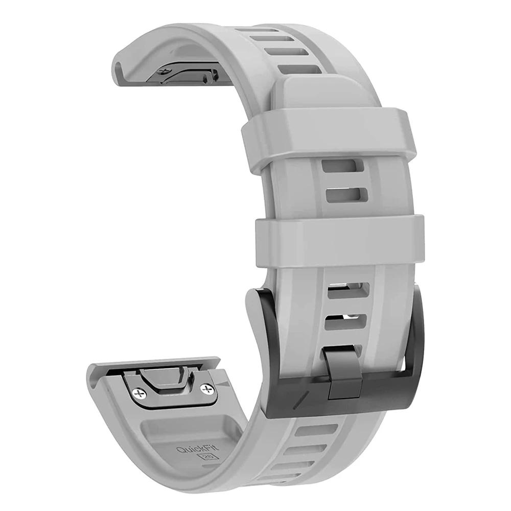 26MM 22MM Silicone Watch Band Straps For Garmin Fenix 6X 6 6S Pro 7X 7 Easyfit Wristband Fenix 5 5X 5S Plus Smartwatch Bracelet