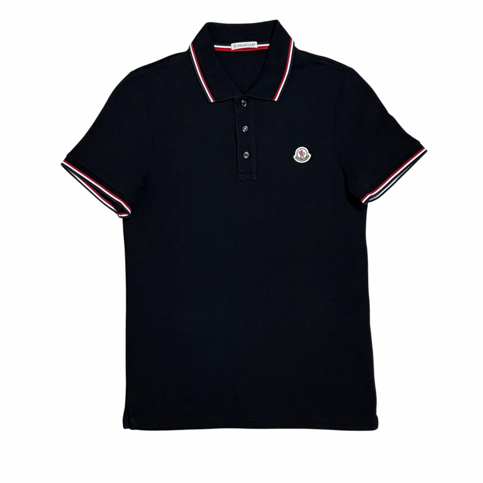 Used MONCLER B1091834560084556Polo shirt black mens