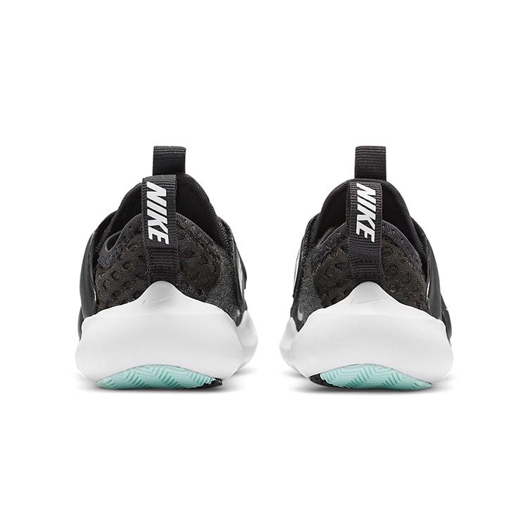 Nike Flex Advance BR Slip Resistant Cushioning Breathable Low top Running Shoes Black White Infant And Toddler DC9367-001