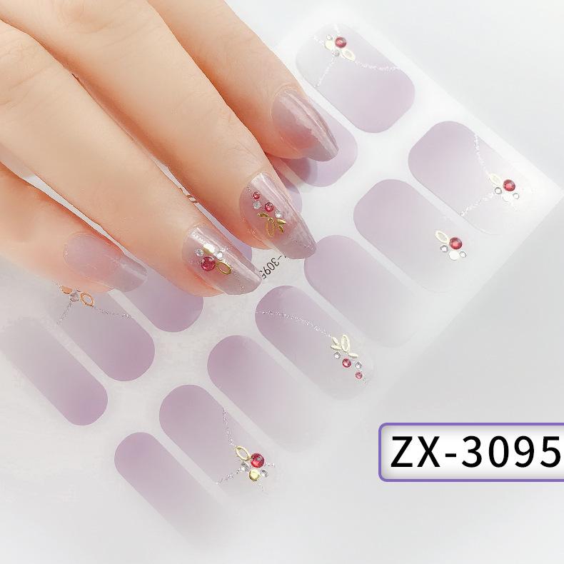 Three-dimensional Waterproof No-bake Gel Nail Varnish Film All Stick Japanese and Korean Wind Spring and Summer Nail Film Paper Nail Film Paper
