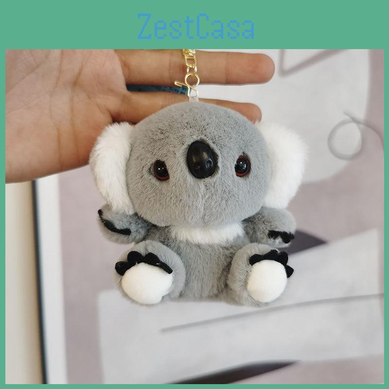 Niedlicher Koala Plüsch Schlüsselanhänger Flauschiges Tier Stoffpuppe Paare Taschenzubehör