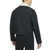 Nike Jaqueta Esportiva com Gola de Lã Casaco de Algodão Inverno Masculino Roupa Exterior Preto DA6716-010