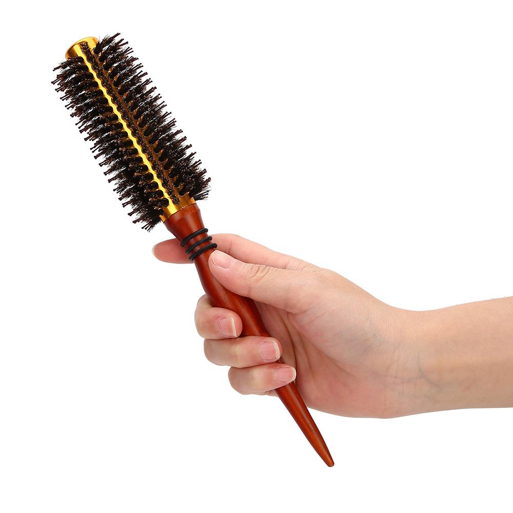 Professional Curling Hair Brush Straight Hairbang Round Hairbrush Hairdressing Tools#12