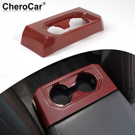 Декоративная накладка на панель заднего подстаканника подлокотника центральной консоли для Ford F150 2016+