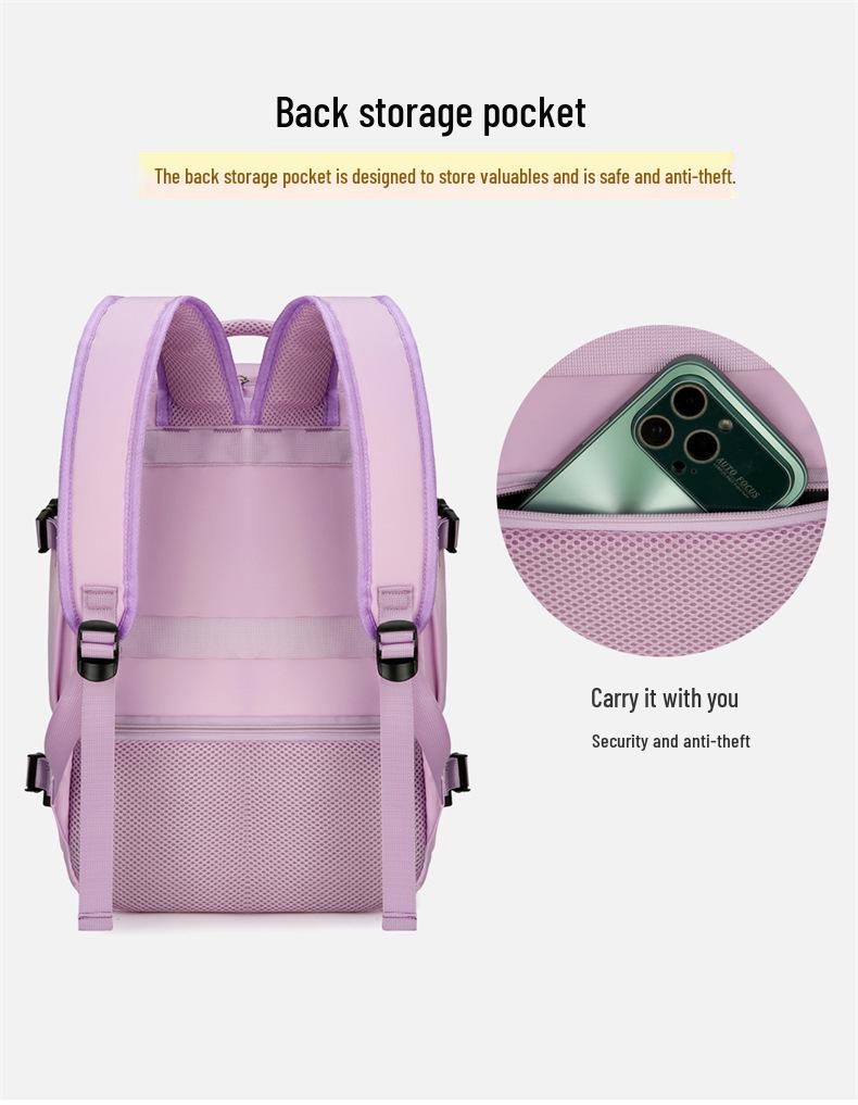 Mochila de Viaje Multifuncional de Gran Capacidad para Mujer - Ideal para Viajes de Negocios y Almacenamiento de Portátil