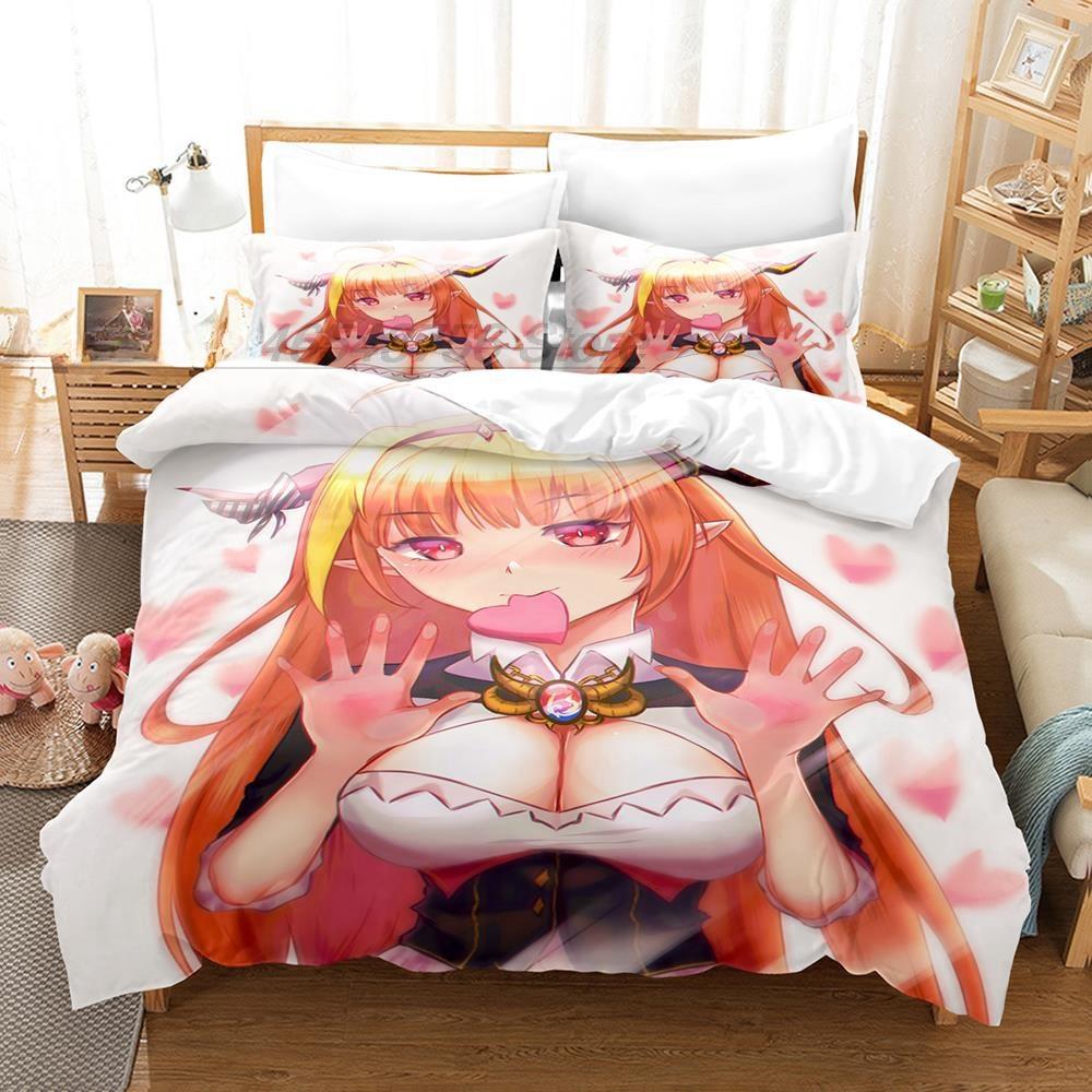 3D Printing Anime Kawaii Girls Kiryuu Coco Bedding Set Single Twin Full Queen King Size Bed Set Teenager Bedroom Duvetcover Sets