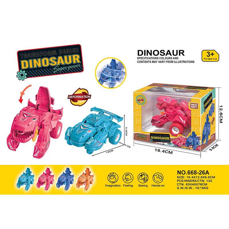 Inertial Triceratops Deformation Toy Car Model