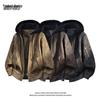 Men's Faux Two-Piece PU Leather Jacket: Windproof, Loose Fit, Youth Style for Autumn/Winter