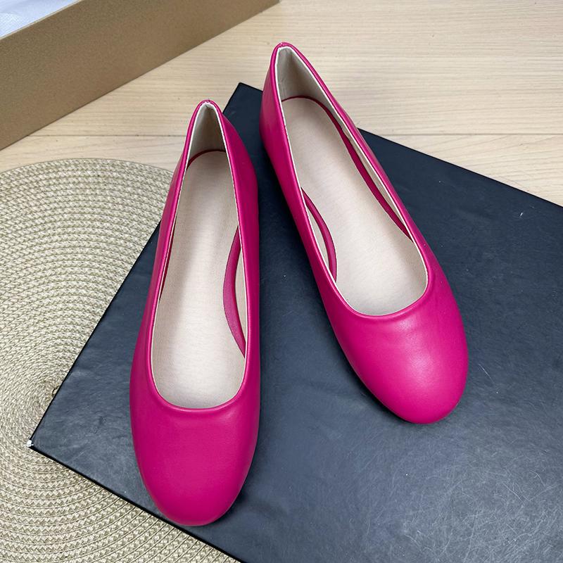 Fashion Flat Shoes for Women 2025 Spring and Autumn Casual Anti Slip Round Toe Simple Plus Size Women's Shoes 41-43  Loafers Women