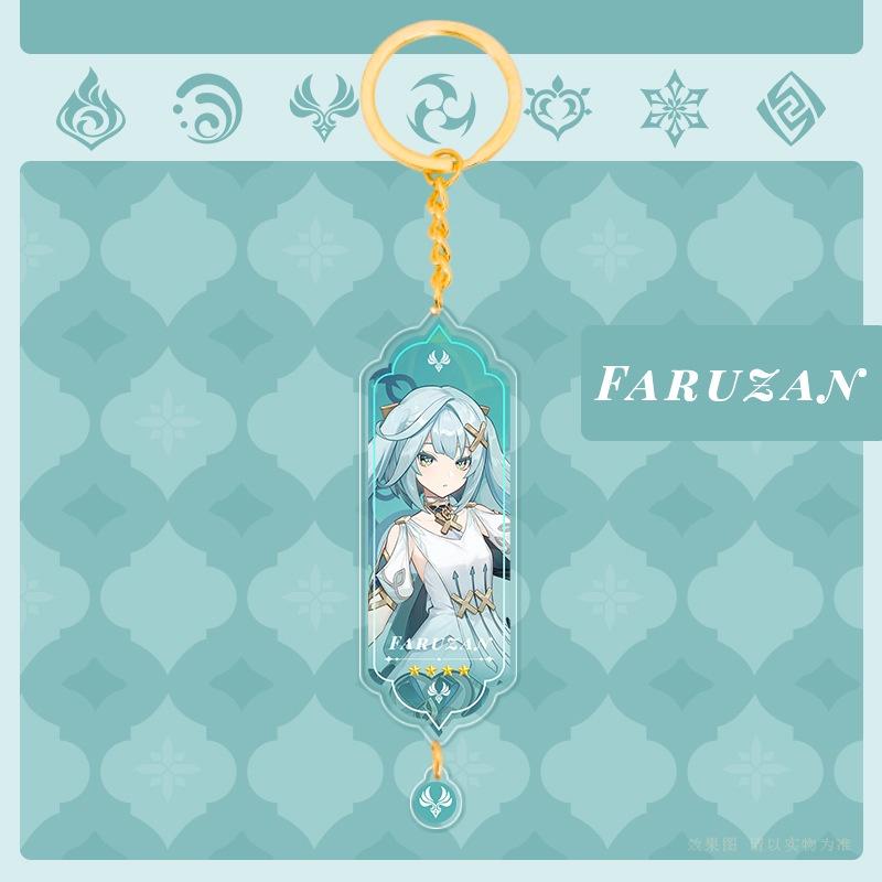 Genshin Impact Acrylic Double Sided Keychain Cartoon Keychains