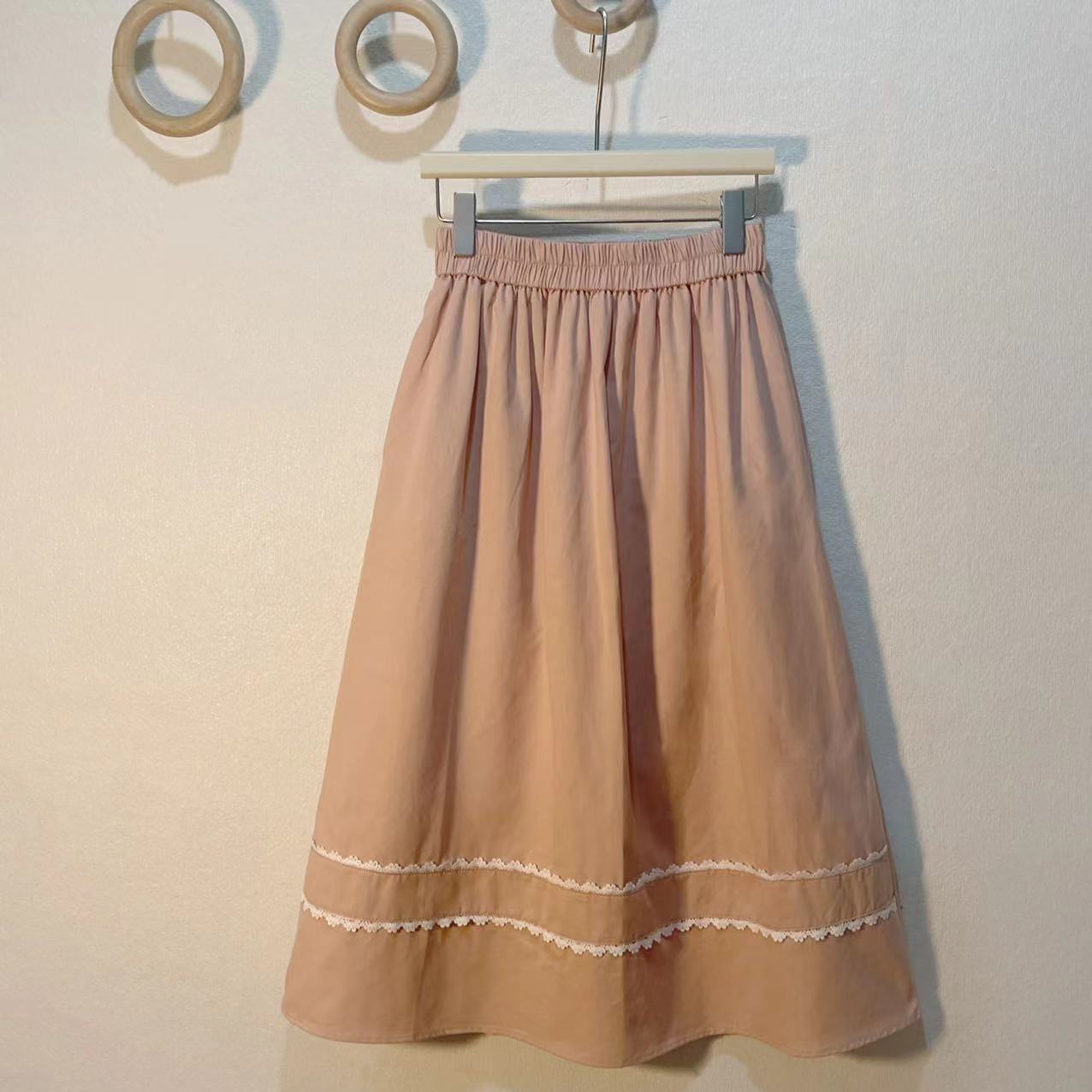 

Женская универсальная однотонная юбка миди с вырезами, высокой талией, карманом и эластичной резинкой - трендовая уличная одежда one size