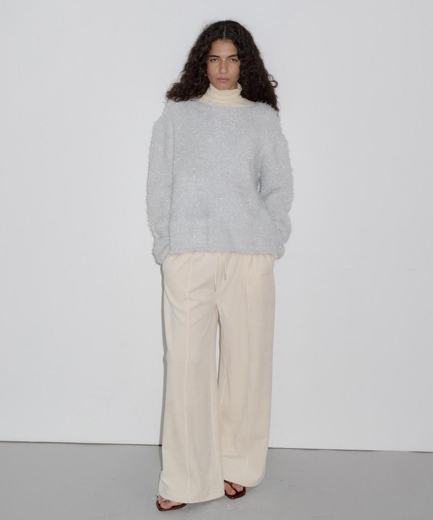 Obeodyupeulleeo Hairy Glitter Knit_Silver