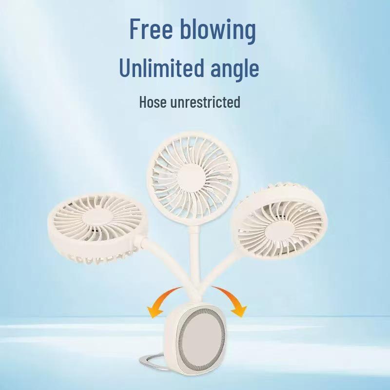 Compact Magnetic Portable USB Fan with Phone Holder