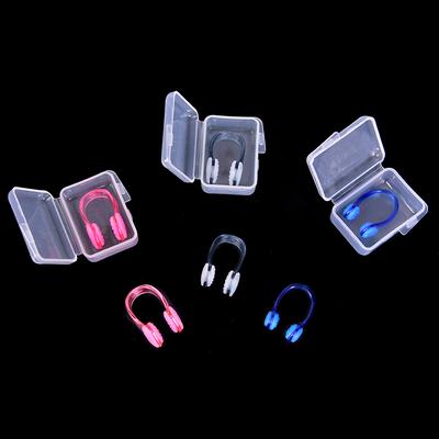 1pc Adult Children Swimming Nose Clip Soft Silicone Swimmer Unisex Nose Clip With Box