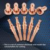 5pcs 98215 Electrode   5 Pcs 9 8212 Nozzle Tips Consumable for SL60 100 Plasma Torch