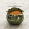 Creative Ceramic Flowerpot Petal-Rim / Lotus Shape Succulent Planter Desktop Ornament for Home Garden Decor