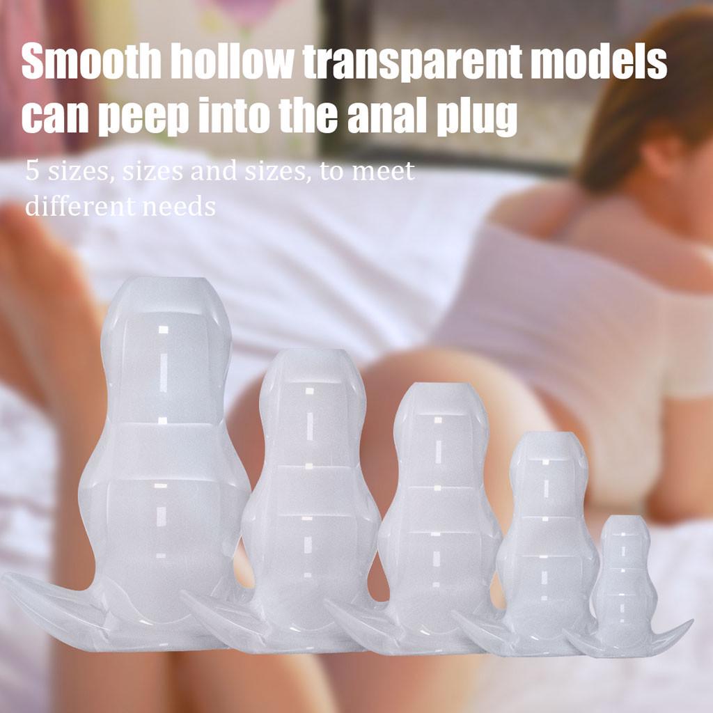 Silicone Anal Plug Anal Plug G Point Back Court Male And Female  Hollow 5Size