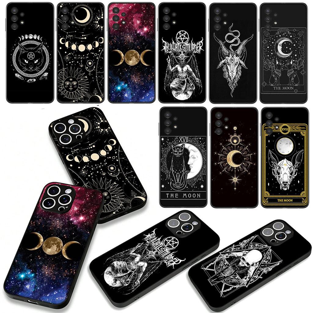 Witch Moon Tarot Divine Skull Phone Cover Case for Xiaomi Redmi Note 15 11 9 10 Pro Plus A5 9A 9T 10A 10C 9C NFC 15C 8T Casing
