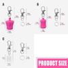 Lip Balm Keychain Caps Stylish Lip Balm Lid Key Holder Essential Key Accessory Silicone Texture Suitable for Women Girl