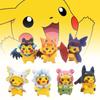Pvc 7pcs Pikachu Toy Model Desktop Decoration Children Christmas Gift
