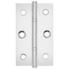 Universal Hinge Set 2 Pcs Silver 58 X 35 X 1 Mm Steel