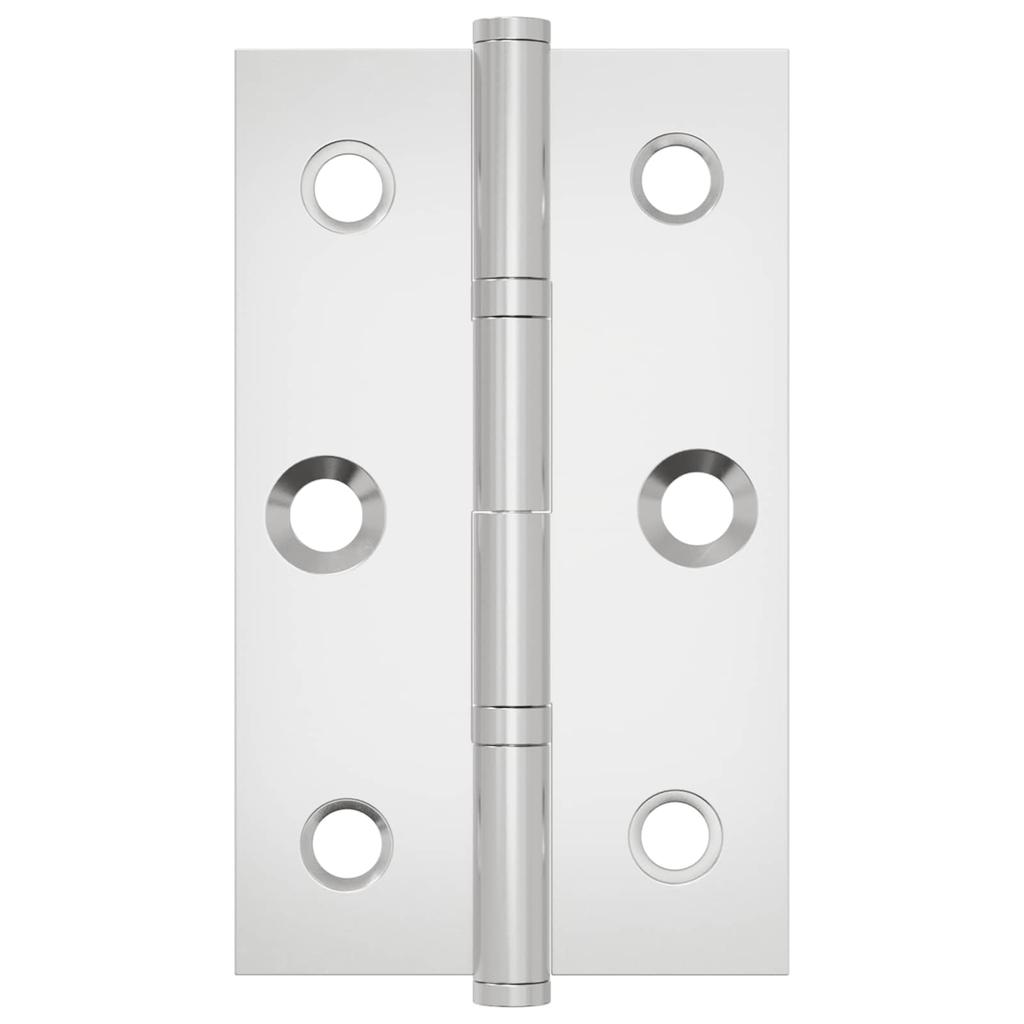 Universal Hinge Set 2 Pcs Silver 58 X 35 X 1 Mm Steel