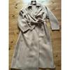 PLST Wool Blend River Coat M Plaste Beige Long Coat