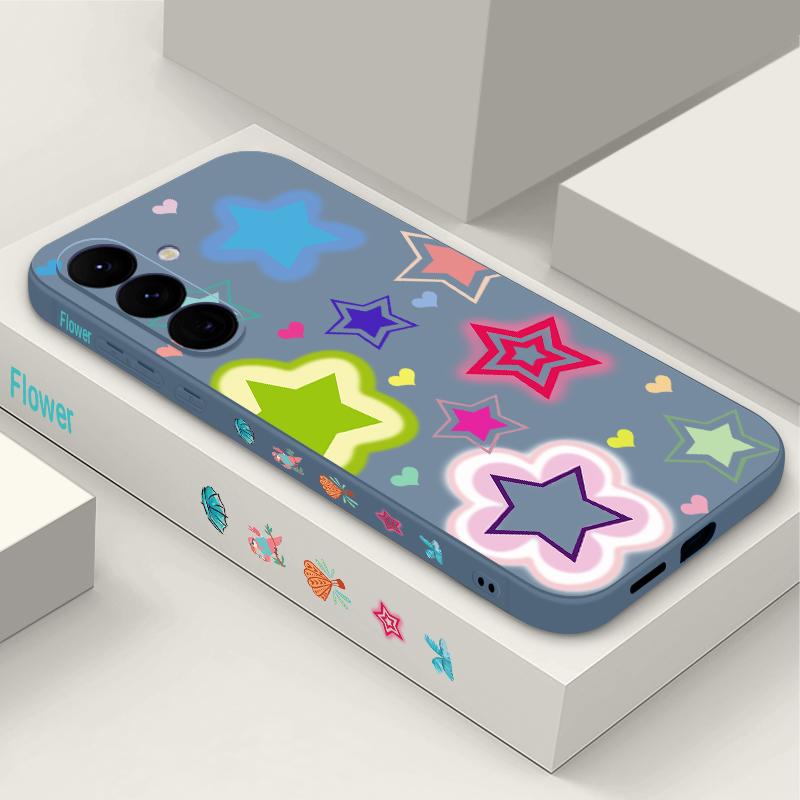 Custodia Stellata Colorata Mista Per Samsung Galaxy A57 A37 A17 A56 A36 A26 A16 A55 A35 A25 A15 A54 5G S21 FE S22 S23 S24 Plus S25 Edge S26 Ultra Cover