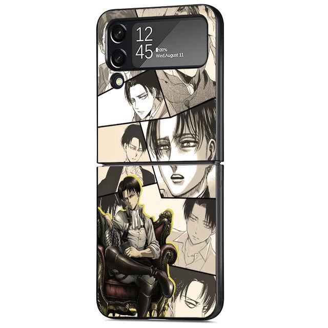 

Твердий чохол для ПК для Samsung Galaxy Z Flip 3 5g Zflip Z Flip 4 Zflip3 Flip3 Zflip4 Задня кришка Attack On Titan Anime Capa Samsung Z Flip3 5G