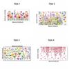 Double Sided Flowers Butterfly Wall Stickers Self-adhesive Wallpaper Decorative Wall Decal  Window
