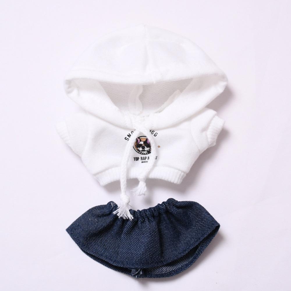 West Coast Labubu Doll's Hoodie Rap Dog 17cm Plush Dolls Clothes  Children Gift