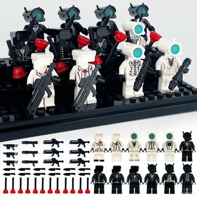 12pcs Suit Monitor Building Block Children's Assembly Building Block Toy