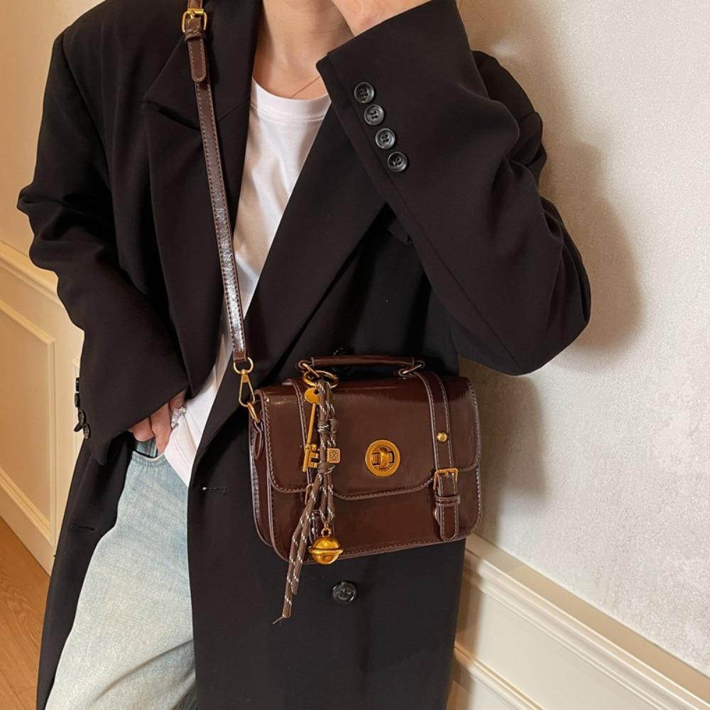 Niche High-end Design Handbag Bag Women's Versatile Trend Small Square Bag Retro Shoulder Messenger Bag