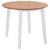 Day and Night - Day and Night White MDF Round Drop Leaf Table