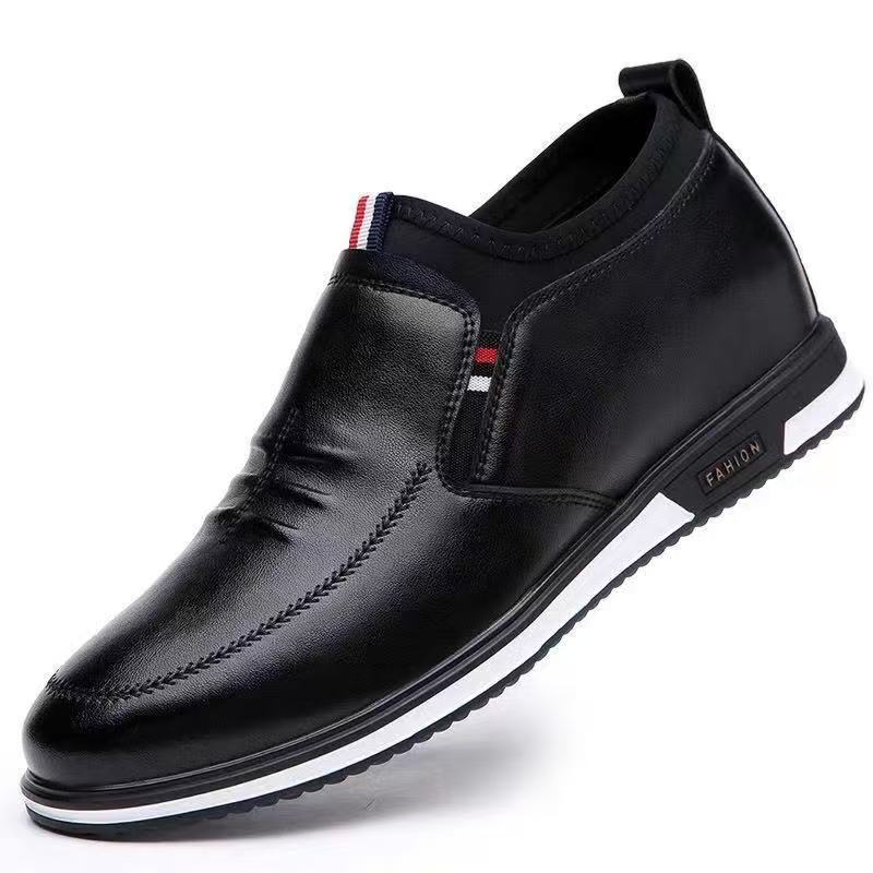 Leather shoes men's business casual shoes fashion Doudou shoes lazy casual business shoes
