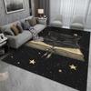 Disney Black S-titch Rugs Living Room Bedroom Dining Kitchen Office Bathroom Non-Slip Large Carpet Outdoor Rug Home Decor
